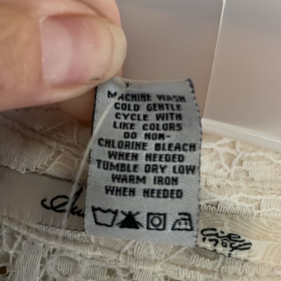 American Rag Lace dress cream all over lace button front sleeveless NWT - Picture 11 of 12